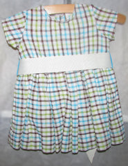 Green and Blue Plaid Dress