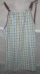 Green And Blue Plaid Womens Top