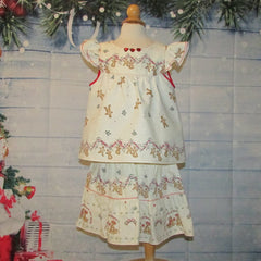 2 pc. Gingerbread Christmas Dress