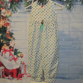 Girls Christmas Print Jumpsuit