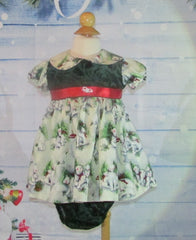 Girls 2 Pc. Polar Bear Christmas dress