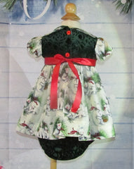 Girls 2 Pc. Polar Bear Christmas dress