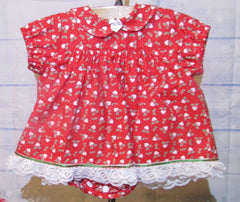 Christmas Infant Outfit Red Heart
