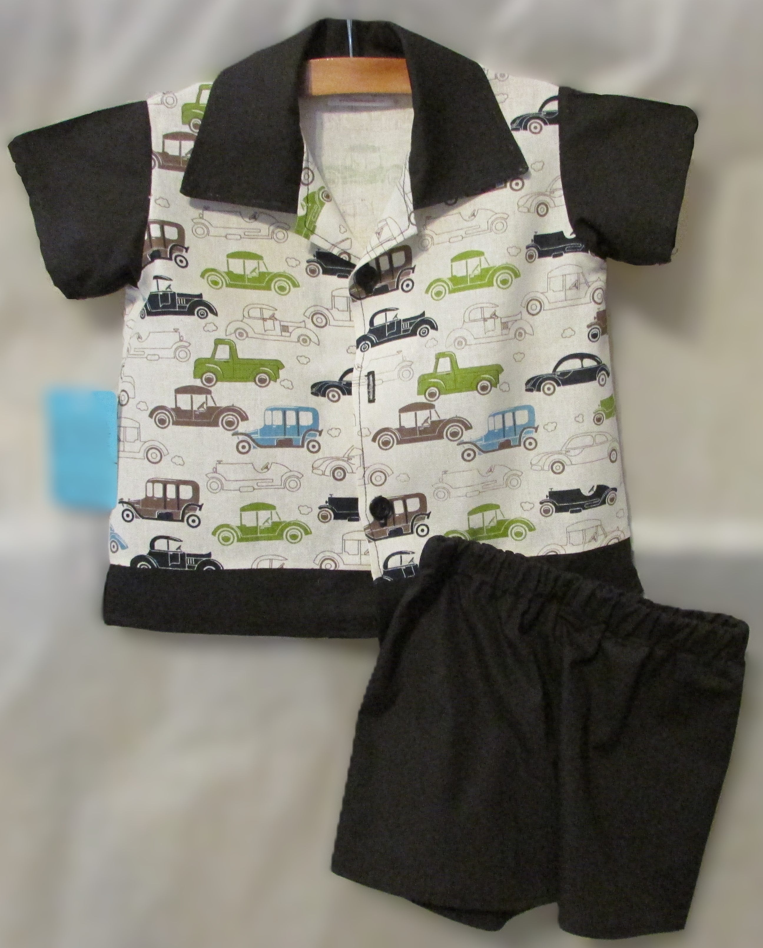 Black car button up 2 pc