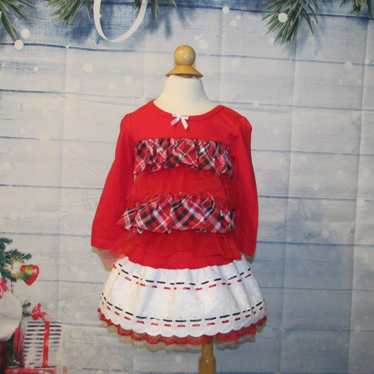 Eyelet Christmas Dress