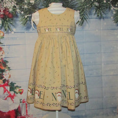 Girls Noel Themed Christmas Dress