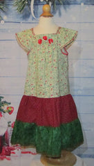 Girls Christmas Holly Berry Dress