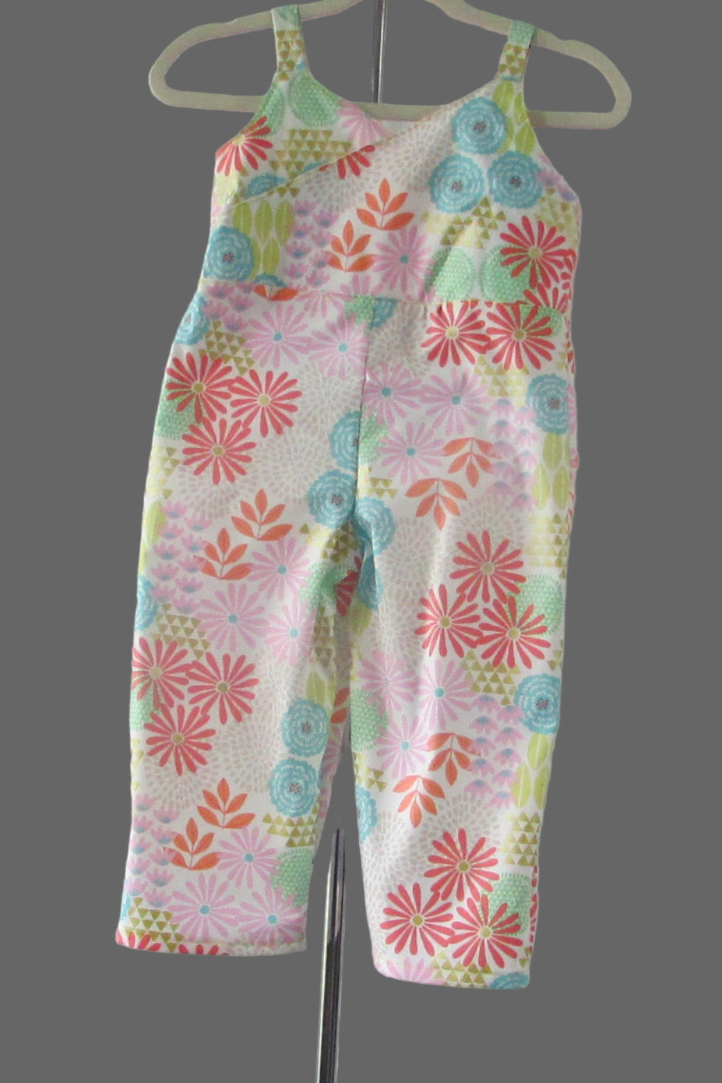 Girls Floral Jumpsuit
