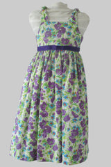 Girls Mid-Length Floral Dress