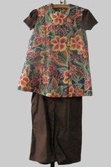 Girls Tropical Floral 2-Piece Capri Outfit