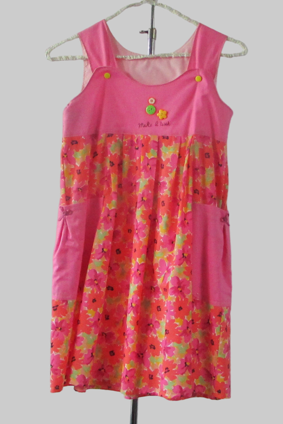 Girls Pink Floral Sundress