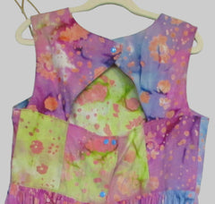 Girls Tie Dye Open Back Dress
