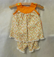 Orange Flower 2pc set