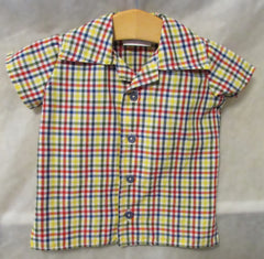 Primary Color Plaid Button up shirt