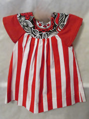 Red and Black Flower 2 pc