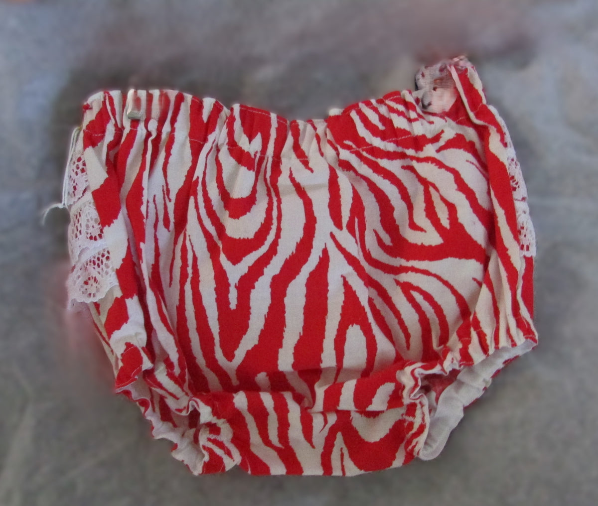 Red White Tiger Stripes Diaper cover