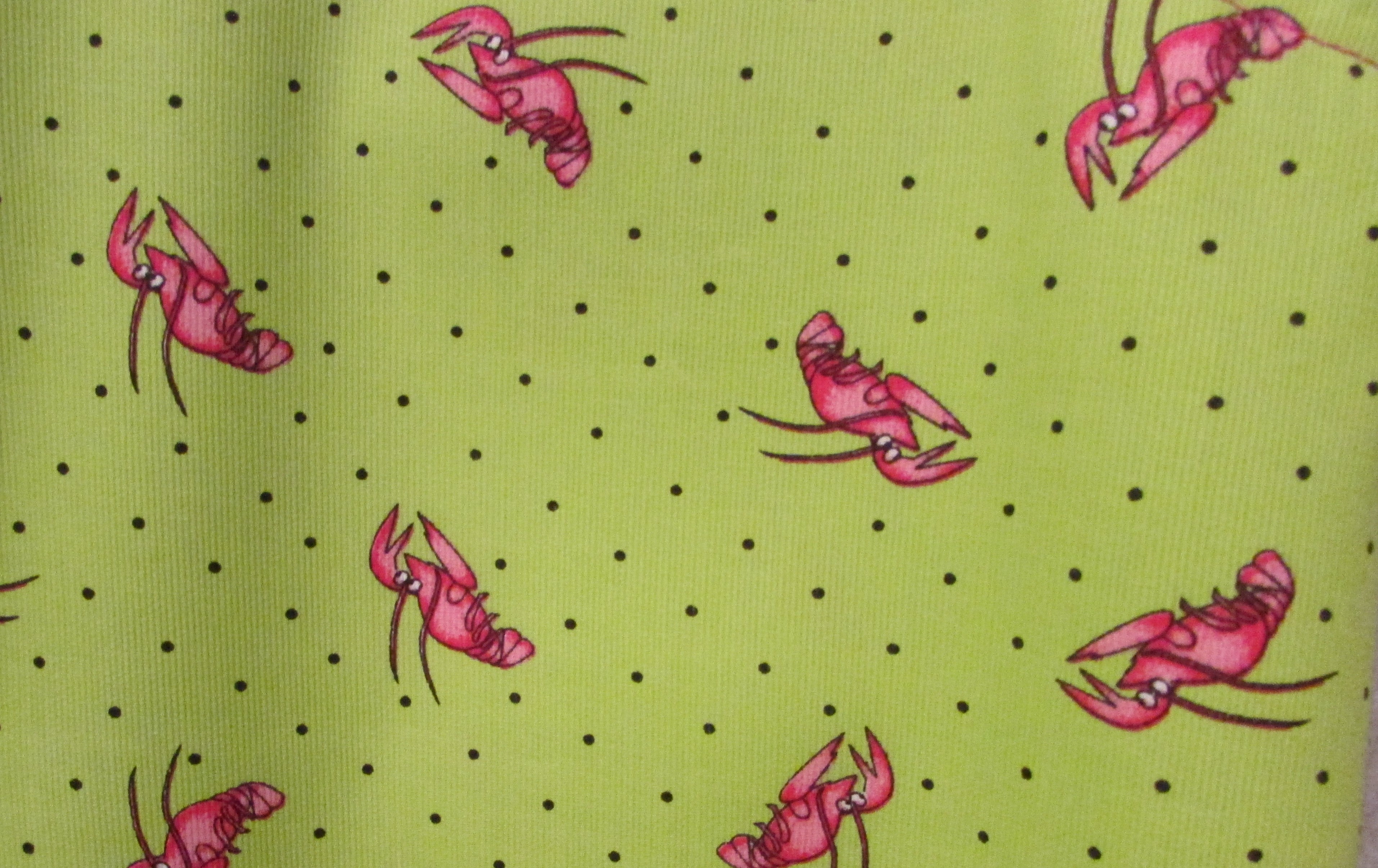 Womens Lime Green Lobster Button Down