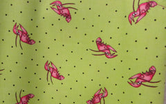 Womens Lime Green Lobster Button Down
