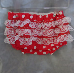 Red White Tiger Stripes Diaper cover