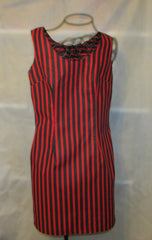 Women's Black and red striped dress